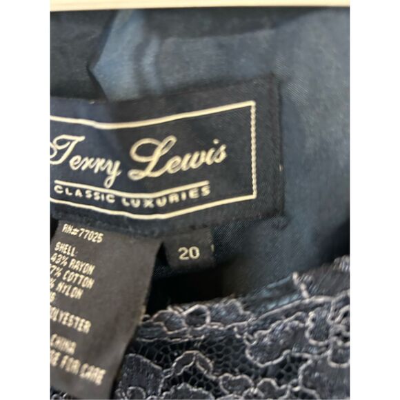 Terry Lewis size 20 2x black lace overlay tank rayon blend new - Picture 5 of 8